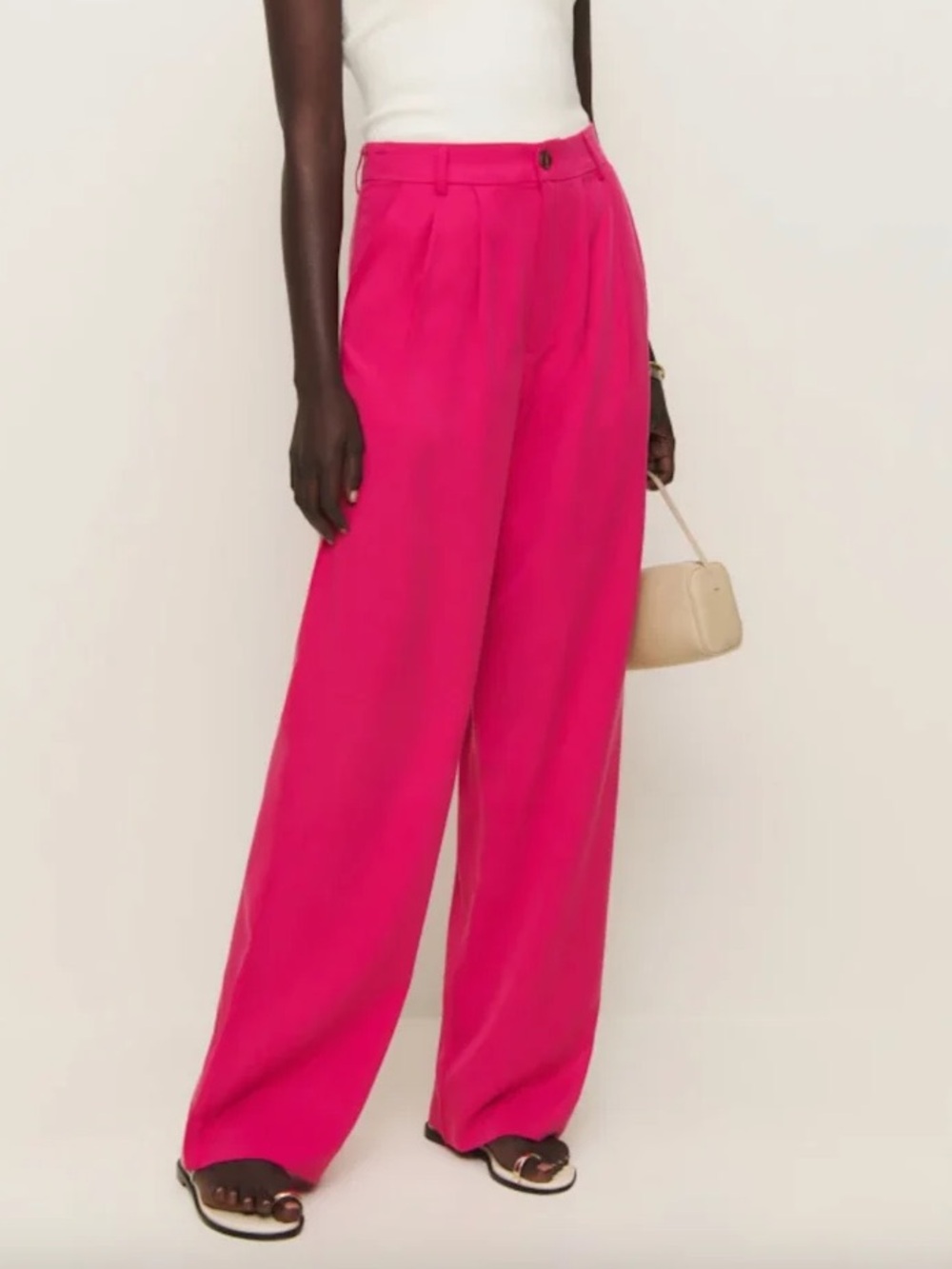 Reformation Vesta linen trouser pants